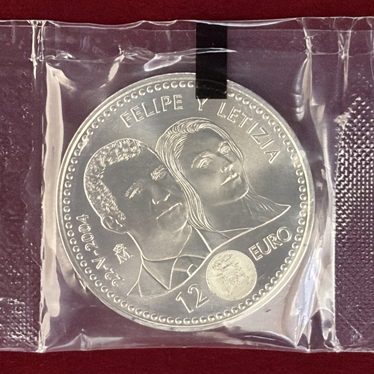 【スペイン】フェリペ王子＆レティシア妃ご成婚記念 12ユーロ 銀貨 3枚組 2004［B-0000739］