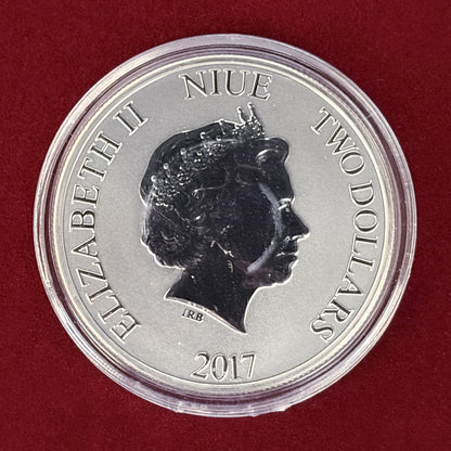【ニウエ】ミッキーマウス 2ドル 銀貨 2017［B-0000754］
