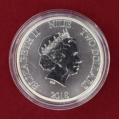 【ニウエ】ミッキーマウス 2ドル 銀貨 2018［B-0000755］