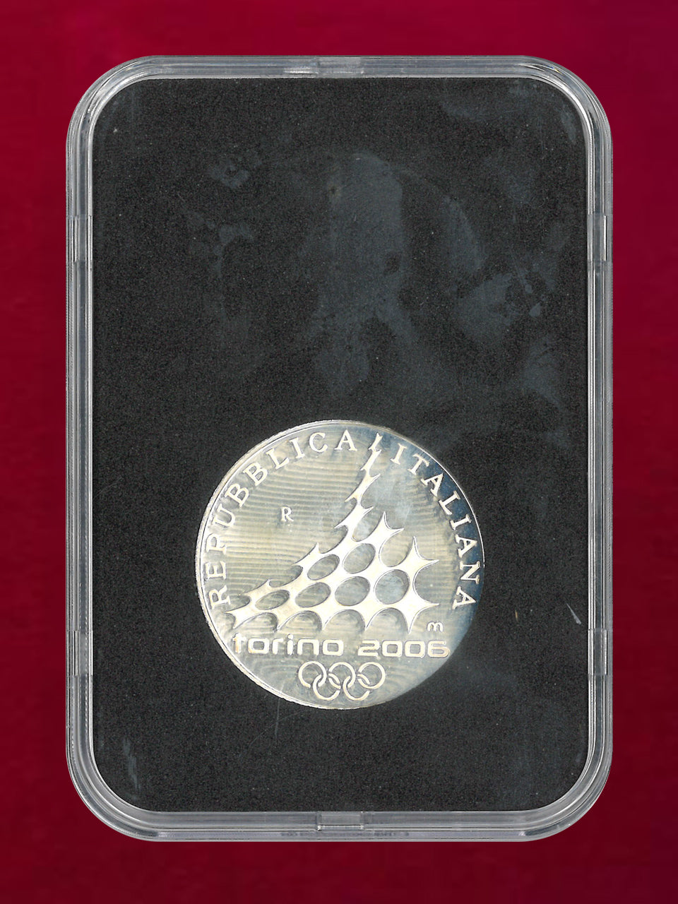 【イタリア】2006年トリノオリンピック記念 5ユーロ 銀貨 フィギュアスケート プルーフ 2005［B-0000763］