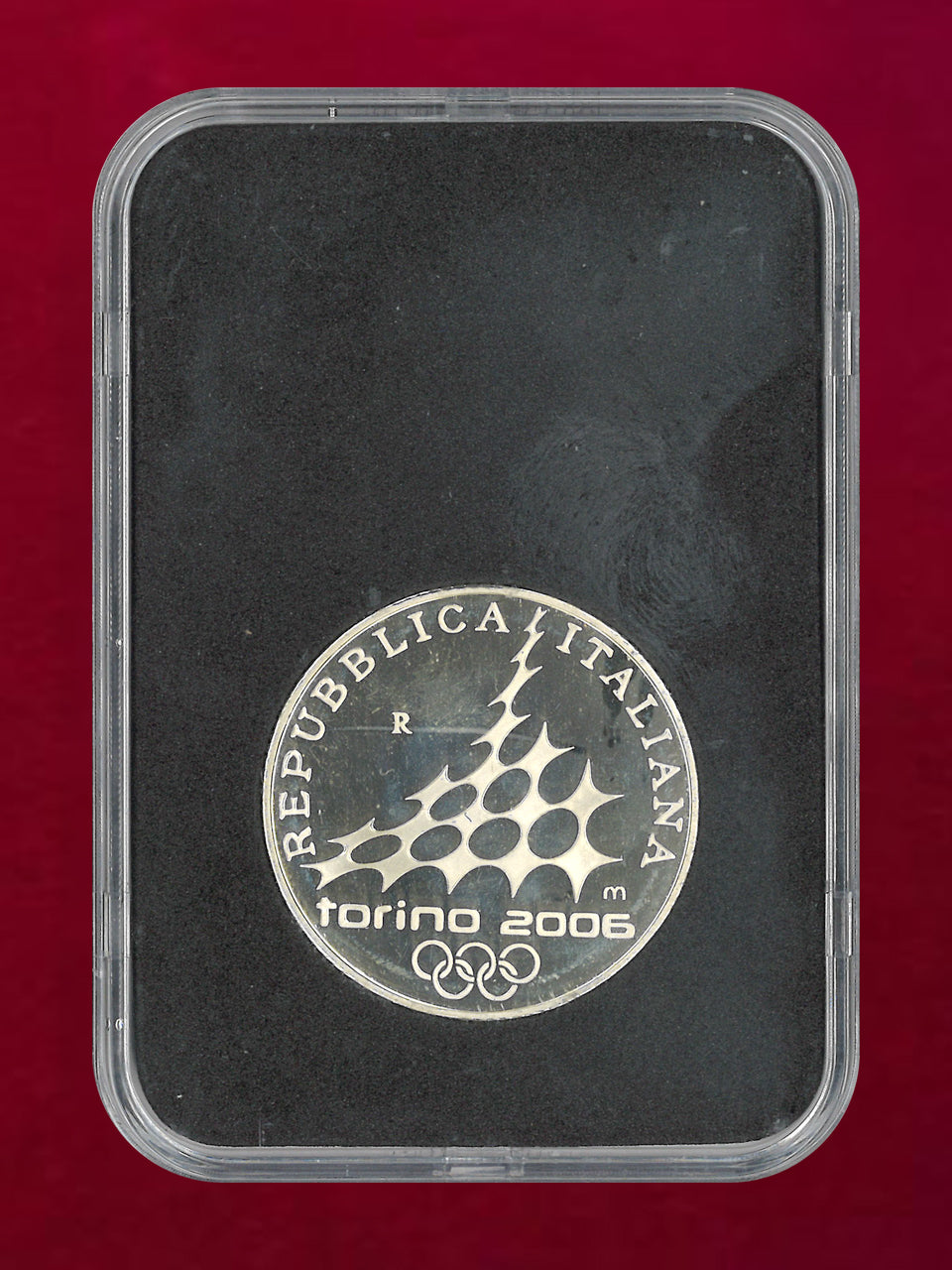 イタリア】2006年トリノオリンピック記念 10ユーロ 銀貨 アルペン