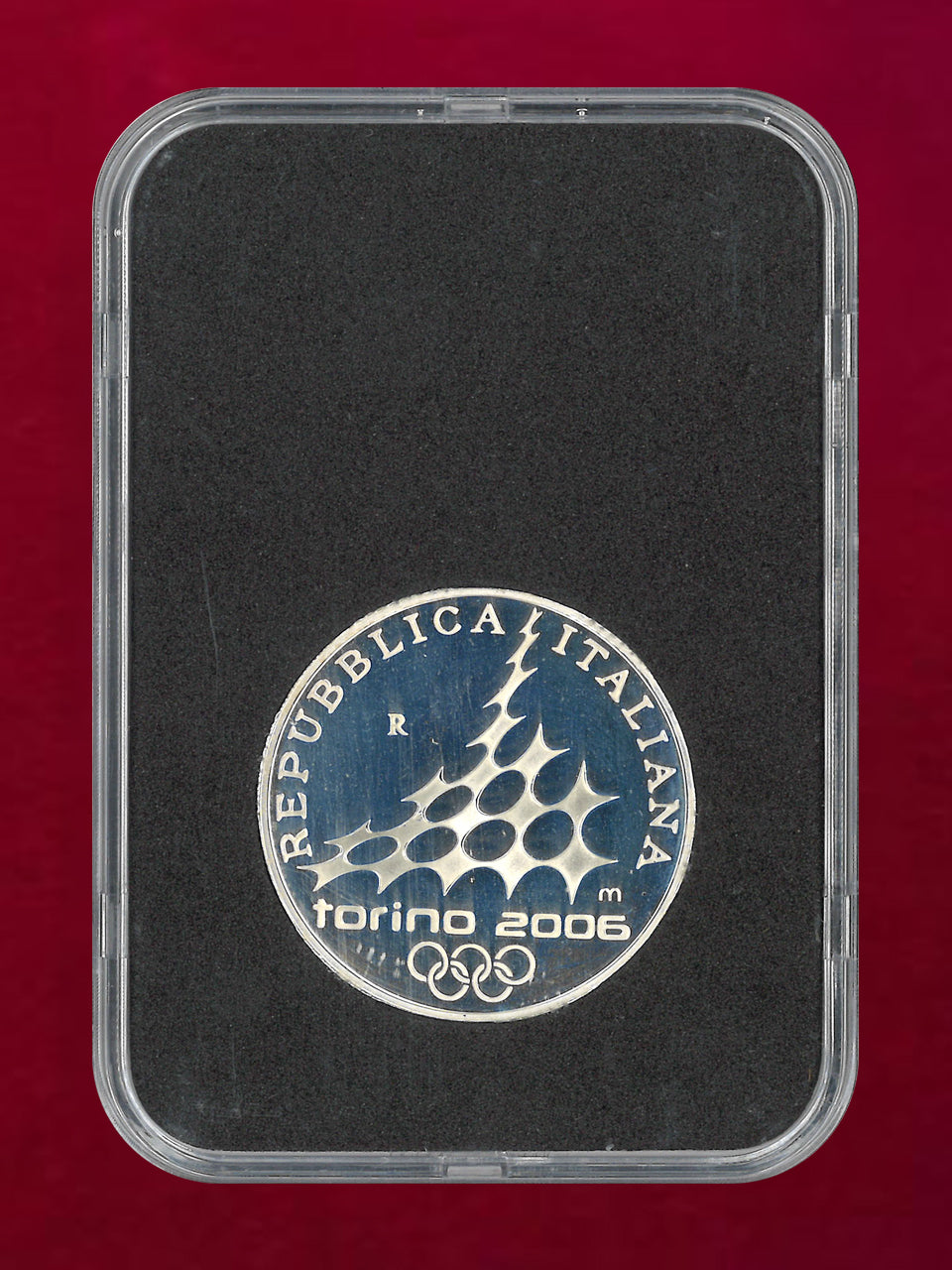 【イタリア】2006年トリノオリンピック記念 10ユーロ 銀貨 アイスホッケー プルーフ 2005［B-0000765］