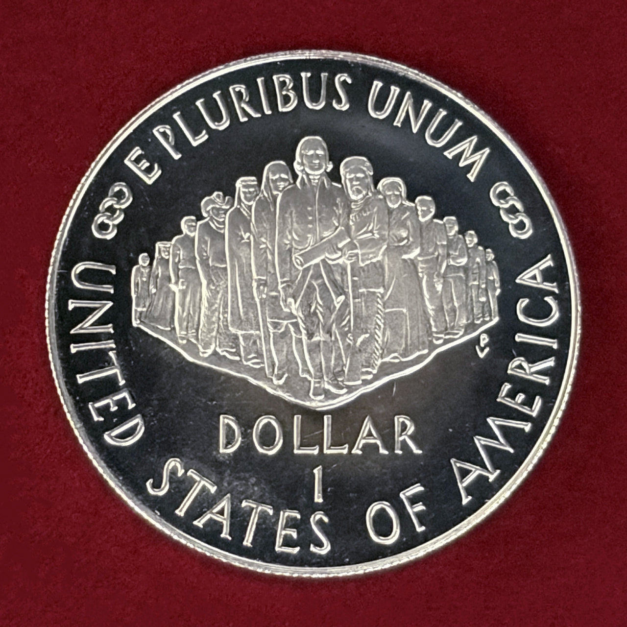 アメリカ】合衆国憲法200周年記念 1ドル 銀貨 プルーフ 1987［B