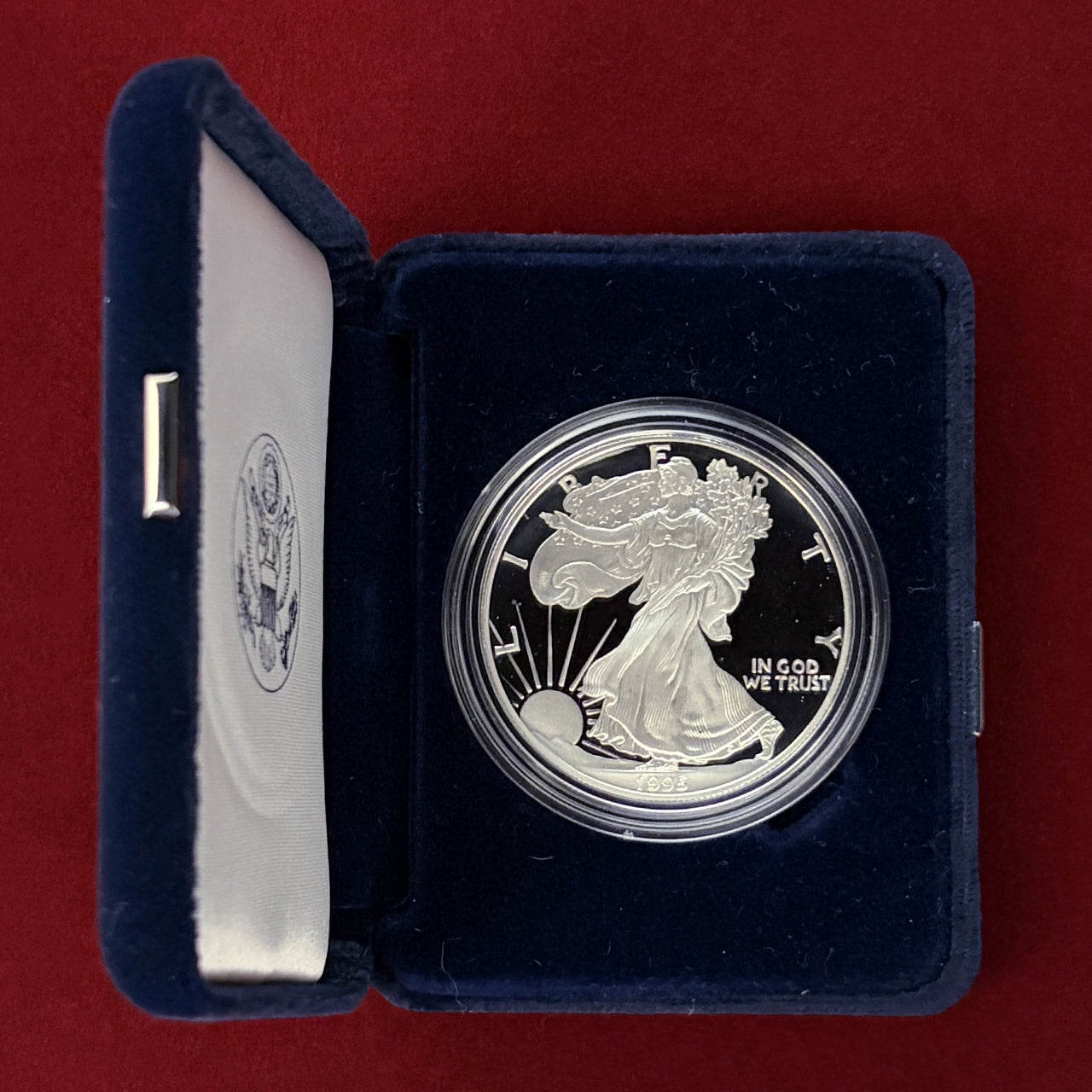 【アメリカ】アメリカンシルバーイーグルダラー 1ドル 銀貨 プルーフ 1995［B-0000773］