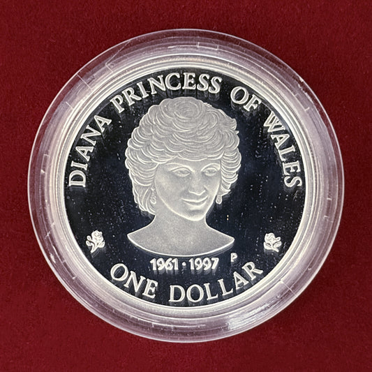 【クック諸島】ダイアナ妃追悼 1ドル 銀貨 プルーフ 1997［B-0000781］