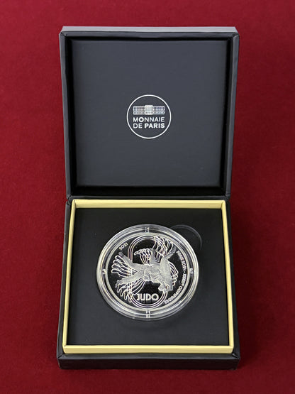 【フランス】2024年パリオリンピック記念 柔道 10ユーロ 銀貨 プルーフ 2021［B-0000787］