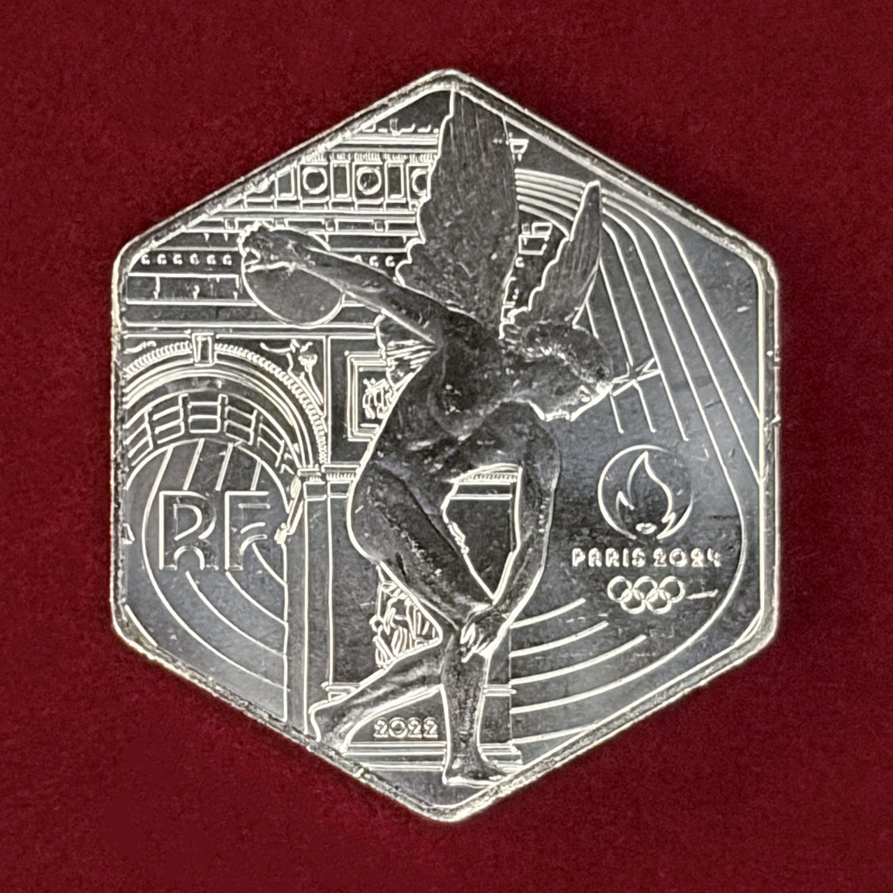 【フランス】2024年パリオリンピック記念 10ユーロ 銀貨 2022［B-0000789］