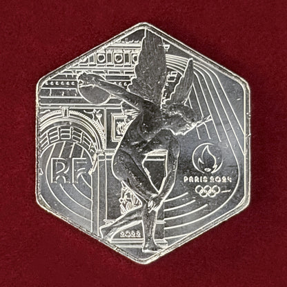 【フランス】2024年パリオリンピック記念 10ユーロ 銀貨 2022［B-0000789］