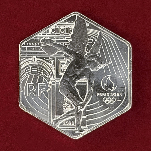 【フランス】2024年パリオリンピック記念 10ユーロ 銀貨 2022［B-0000789］