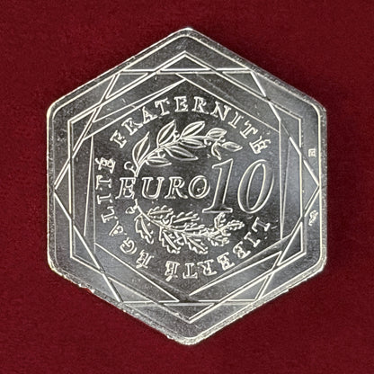 【フランス】2024年パリオリンピック記念 10ユーロ 銀貨 2022［B-0000789］