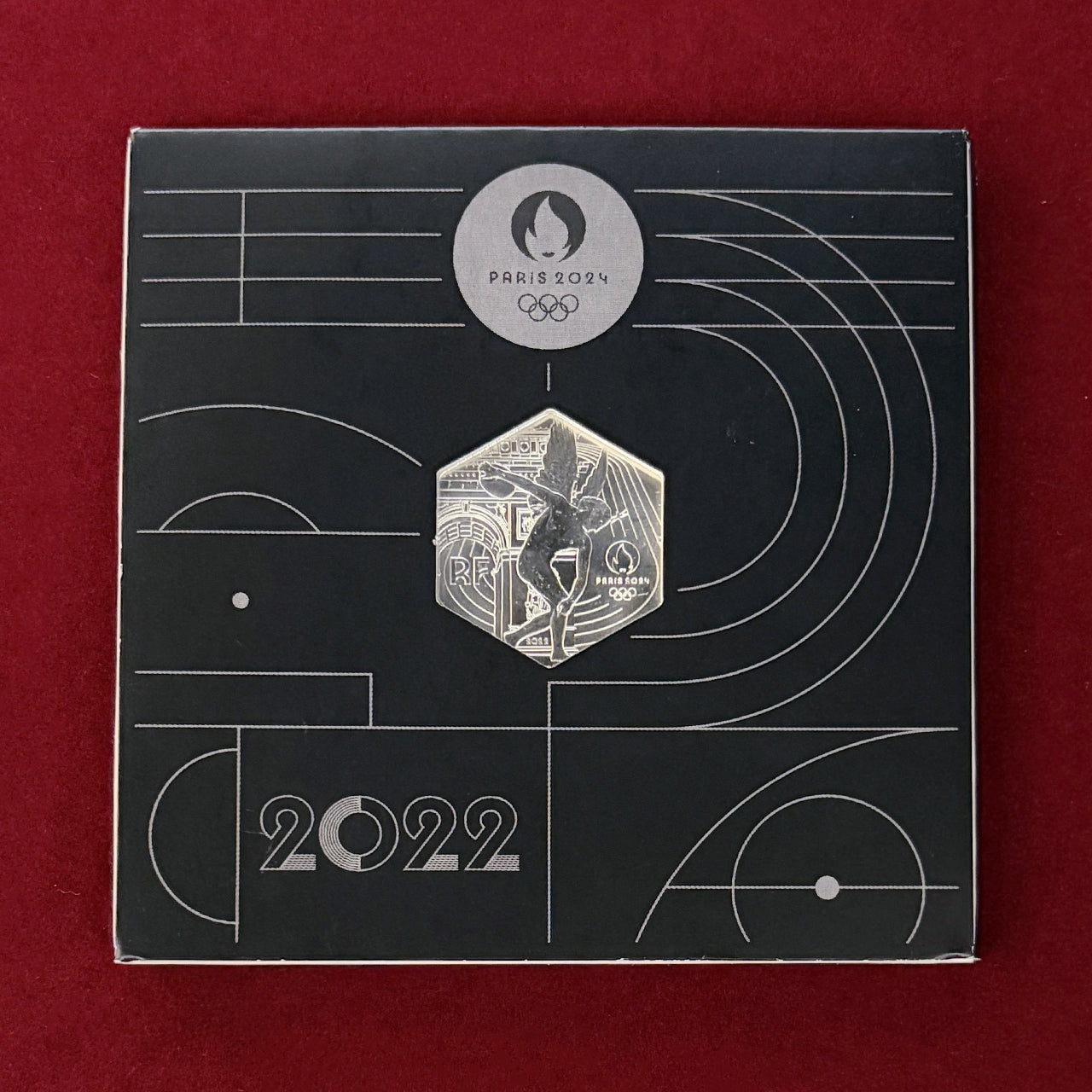 フランス】2024年パリオリンピック記念 10ユーロ 銀貨 2022［B-0000789