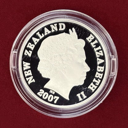 【ニュージーランド】マウント・クック 1ドル 銀貨 プルーフ 2007［B-0000798］