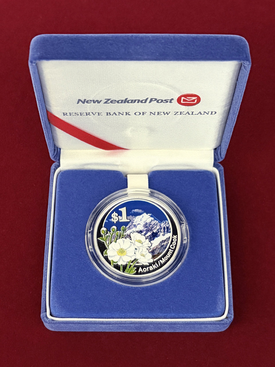 【ニュージーランド】マウント・クック 1ドル 銀貨 プルーフ 2007［B-0000798］