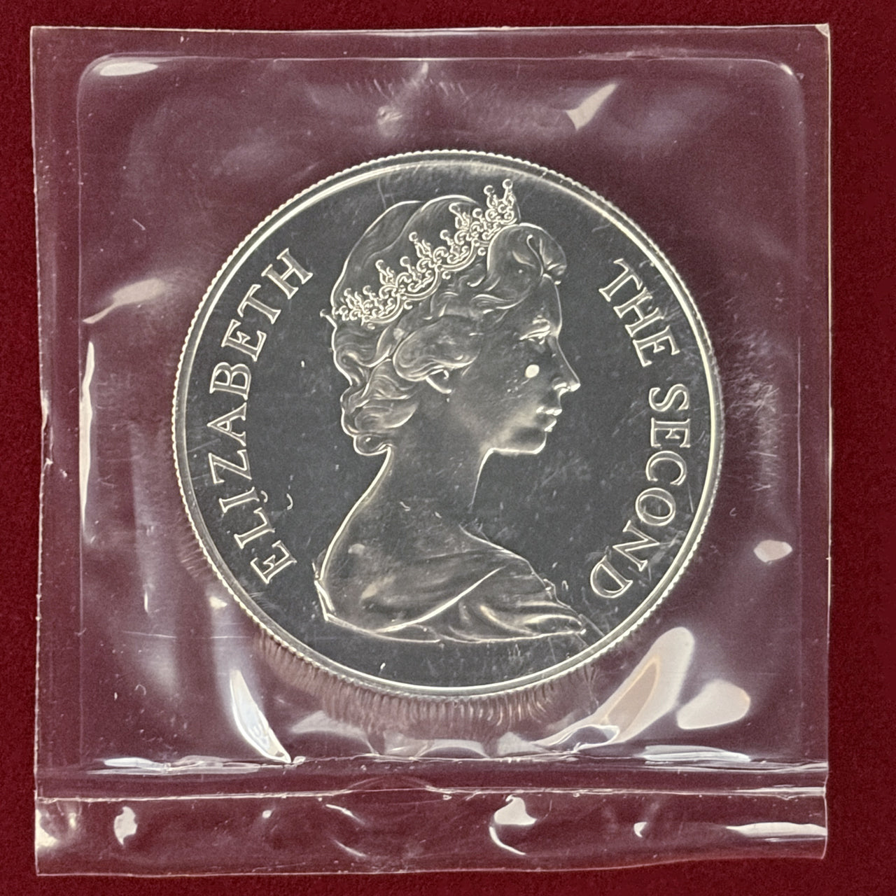 【セントヘレナ】セントヘレナ300周年記念 25ペンス 銀貨 プルーフ 1975［B-0000803］