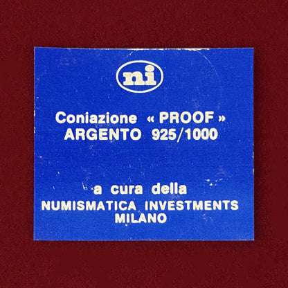 【イタリア】1907年北京-パリ間自動車レース60周年記念 銀製メダル プルーフ 1967［B-0000810］