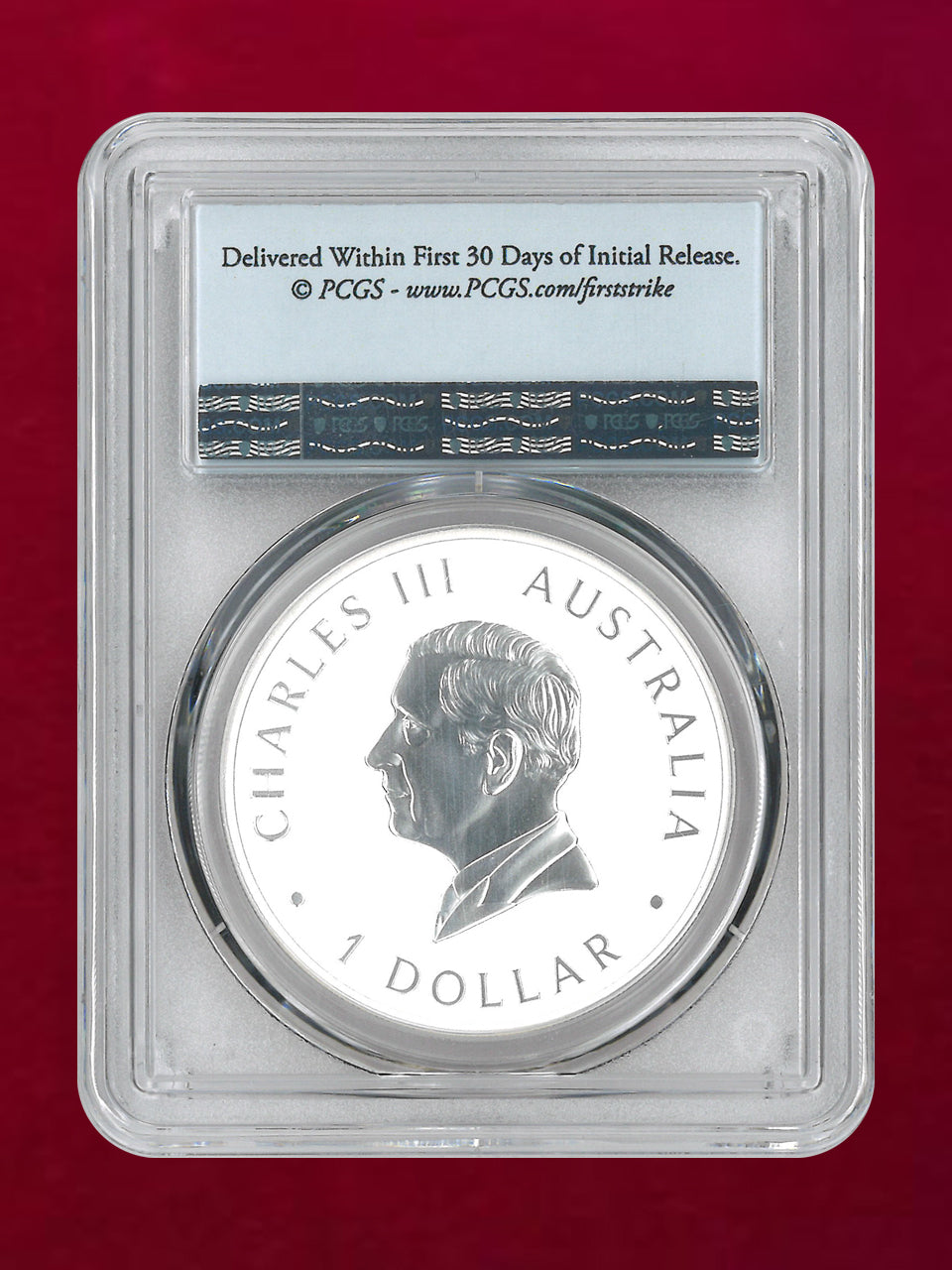 オーストラリア】ワライカワセミ 1ドル 銀貨 2024 PCGS MS70［B