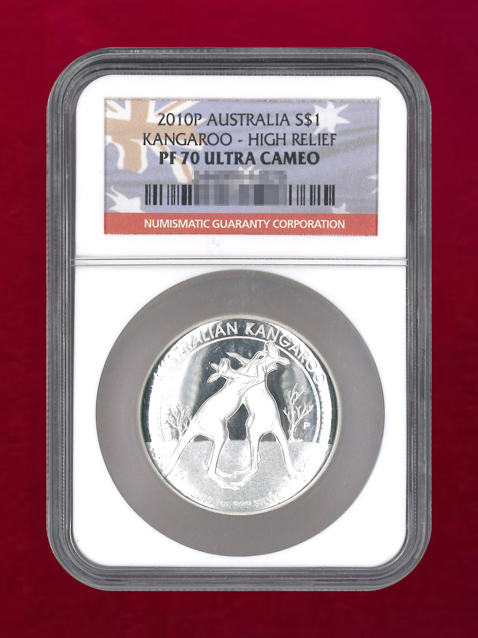 [Australia] Kangaroo 1 Dollar Silver Proof High Relief 2010 NGC PF 70 ULTRA CAMEO [B-0000815]
