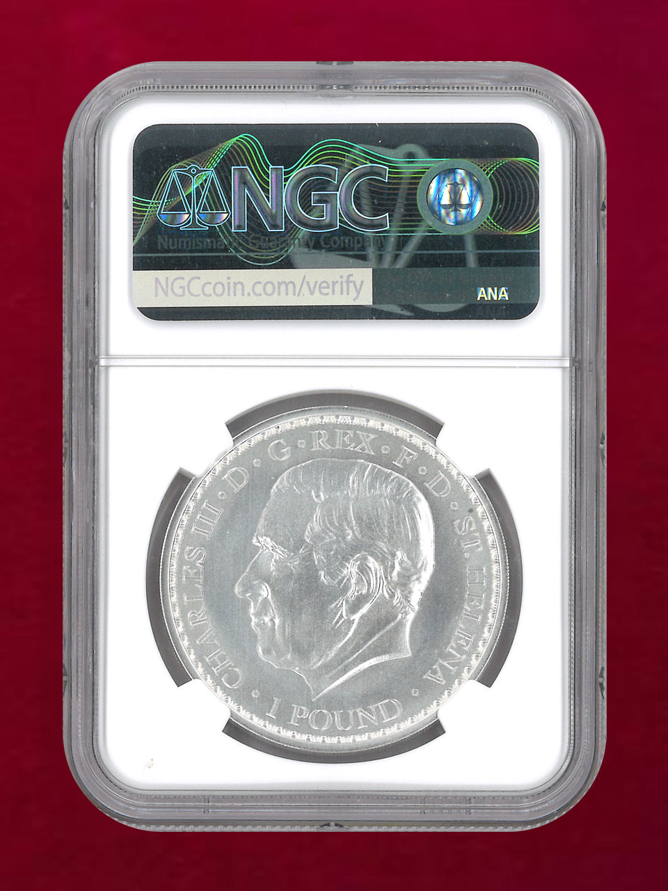 【セントヘレナ】ウナ＆ライオン 1ポンド 銀貨 2023 NGC MS 70［B-0000820］