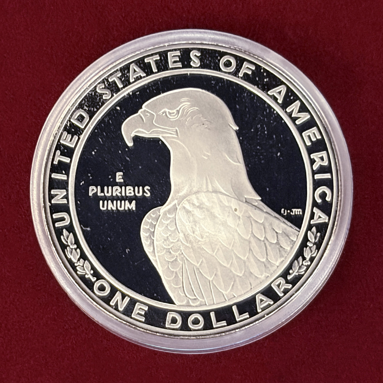 アメリカオリンピック記念銀貨26.73g 1510 アメリカ ロサンゼルス五輪公式記念 1ドル銀貨 1983年