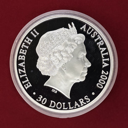 【オーストラリア】シドニーオリンピック記念 30ドル 1kg 銀貨 プルーフ 2000［B-0000864］