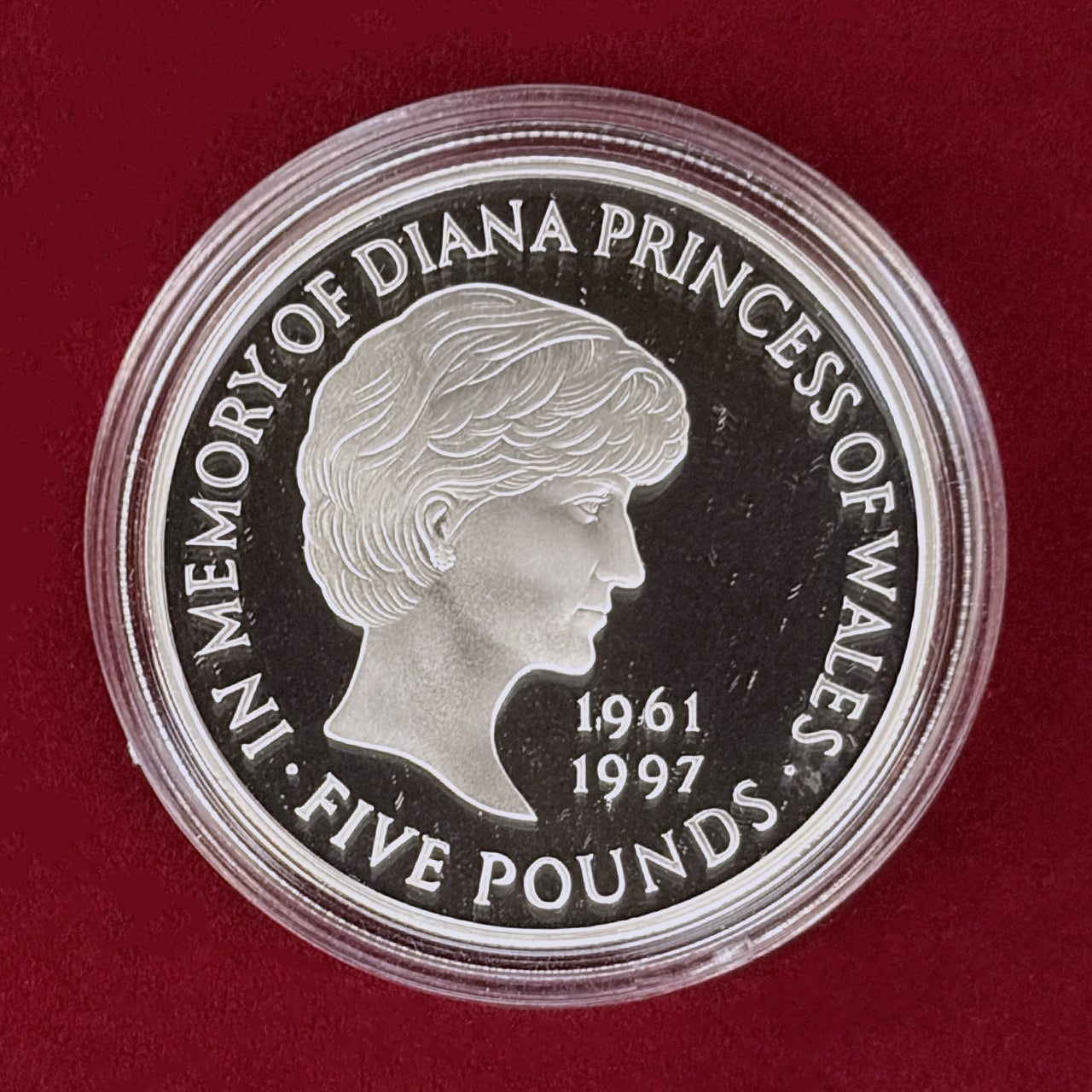 【イギリス】ダイアナ妃追悼 5ポンド 銀貨 プルーフ 1999［B-0000866］