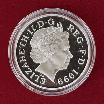 【イギリス】ダイアナ妃追悼 5ポンド 銀貨 プルーフ 1999［B-0000866］