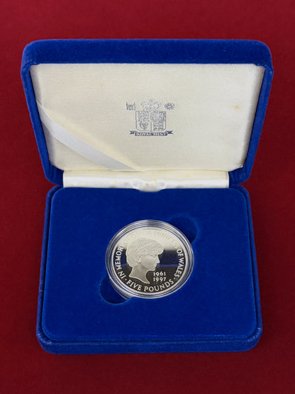 【イギリス】ダイアナ妃追悼 5ポンド 銀貨 プルーフ 1999［B-0000866］