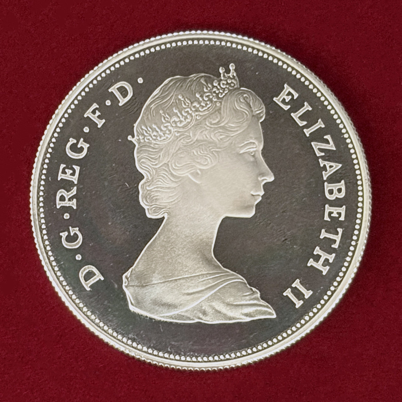 【United Kingdom】Prince Charles and Lady Diana Wedding Commemorative 25 Pence Silver Proof Coin 1981 [B-0000648]