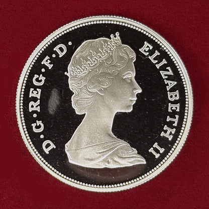 【United Kingdom】Queen Elizabeth The Queen Mother 80th Birthday 25 Pence Silver Proof Coin 1980 [B-0000784]