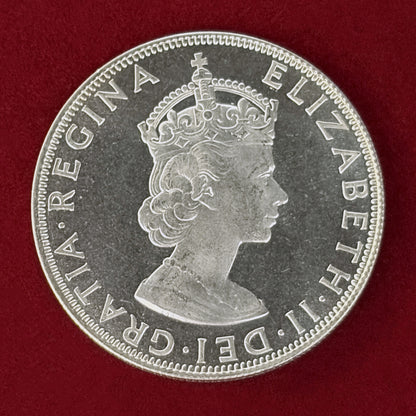 【バミューダ諸島】クラウン 銀貨 プルーフ 1964［B-0000872］