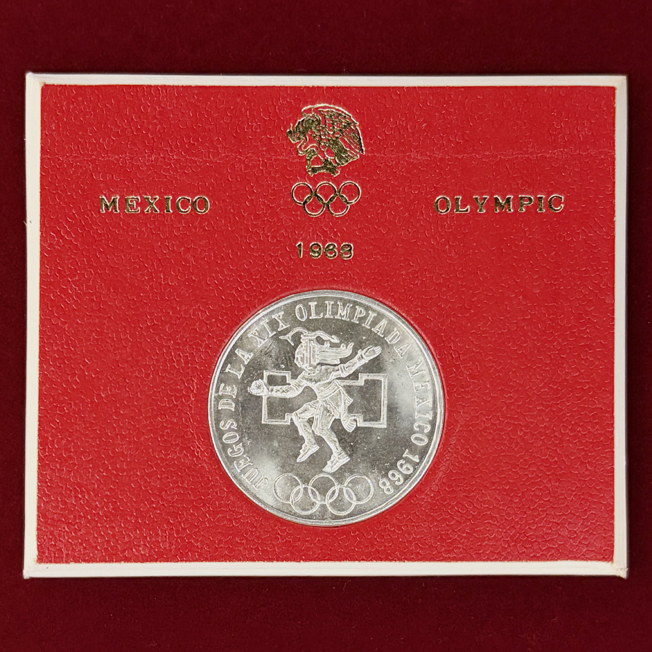 【メキシコ】メキシコオリンピック記念 25ペソ 銀貨 1968［B-0000880］