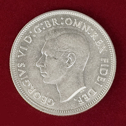 【オーストラリア】連邦結成50周年記念 フローリン 銀貨 1951［B-0000885］