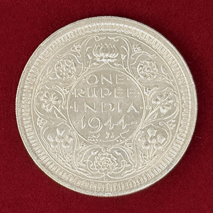 【インド】ルピー 銀貨 1944［B-0000911］