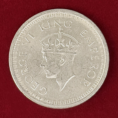 【インド】ルピー 銀貨 1944［B-0000911］