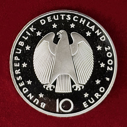 【ドイツ】ユーロ導入記念 10ユーロ 銀貨 2002［B-0000922］