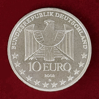 【ドイツ】ドイツ地下鉄100周年記念 10ユーロ 銀貨 2002［B-0000923］