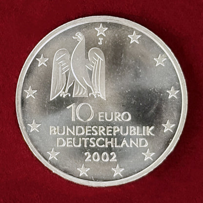 【ドイツ】国際現代美術展ドクメンタ50周年記念 10ユーロ 銀貨 2002［B-0000924］