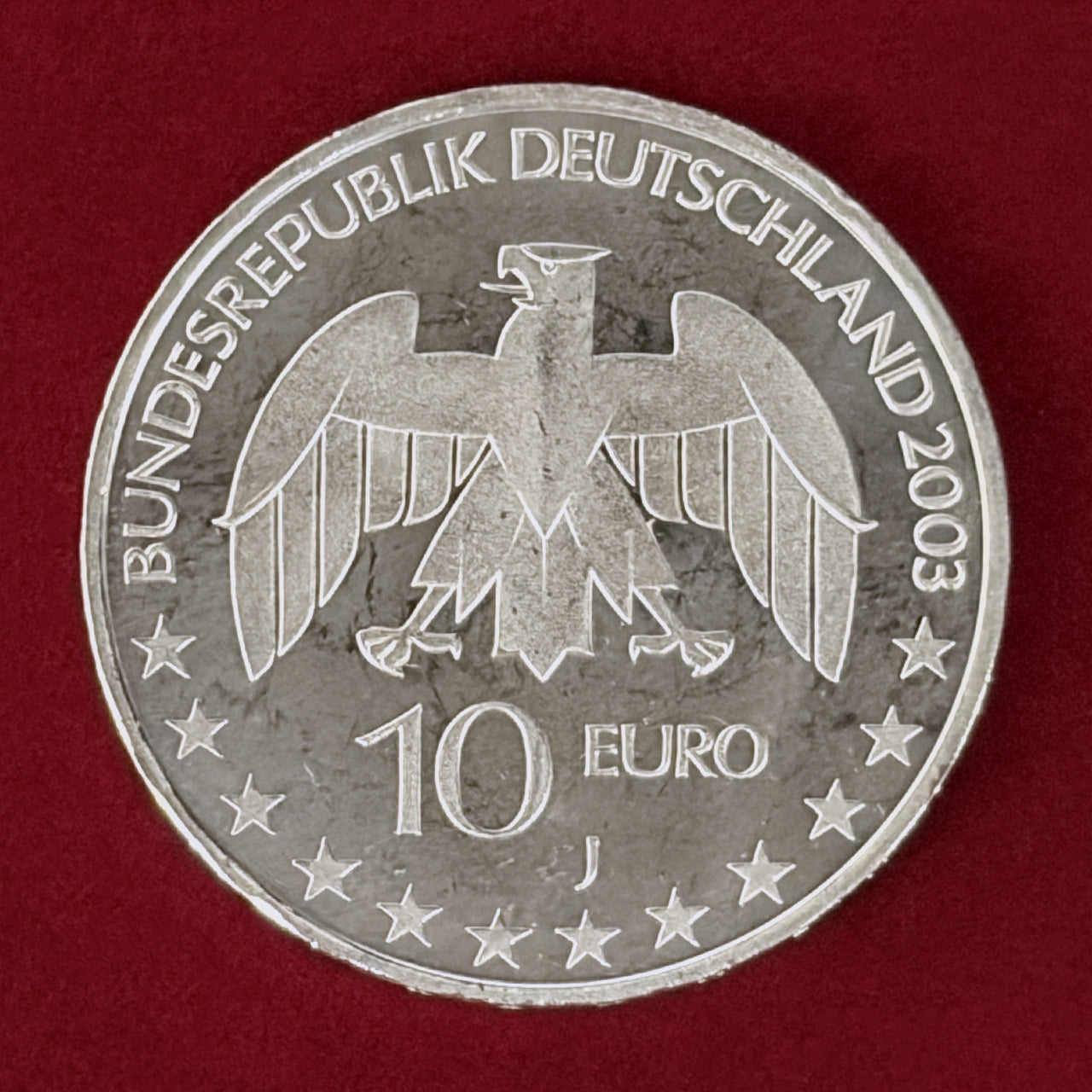 【ドイツ】ユストゥス・フォン・リービッヒ 10ユーロ 銀貨 2003［B-0000927］