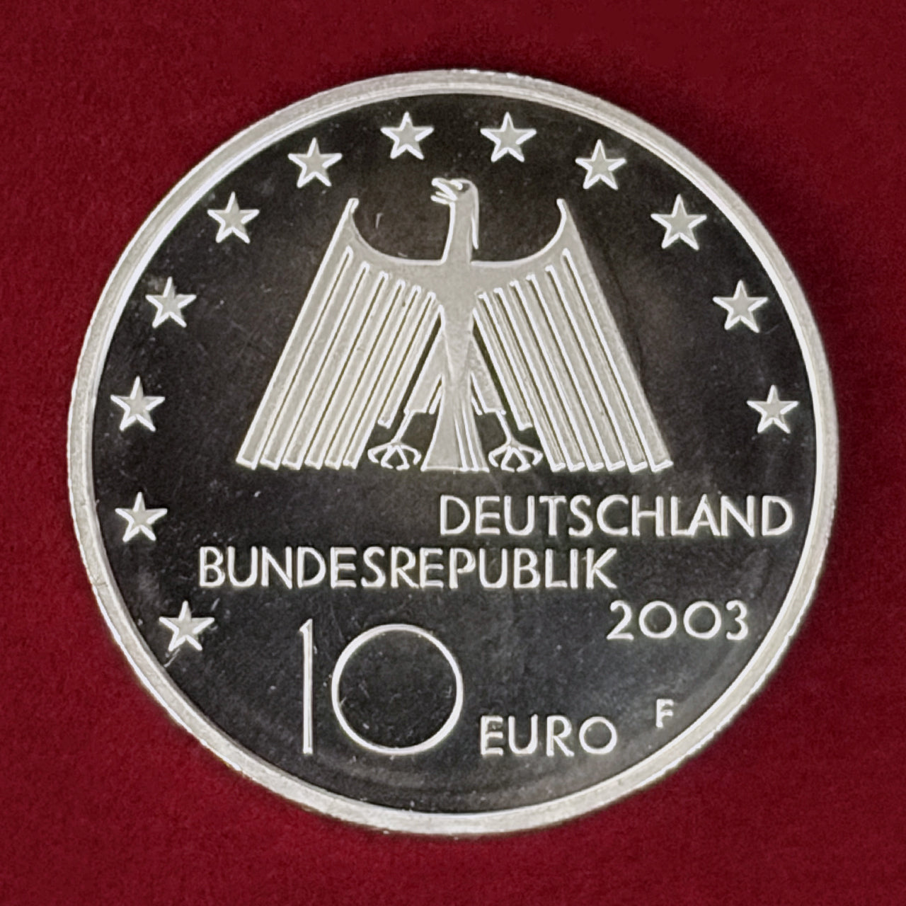 ドイツ】ルール工業地帯の景観 10ユーロ 銀貨 2003［B-0000929
