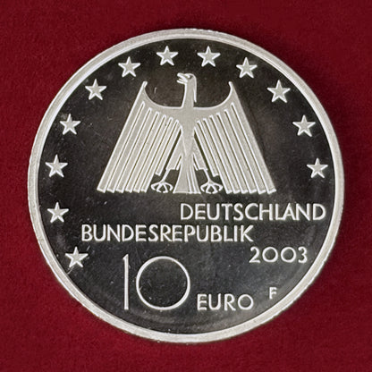 【ドイツ】ルール工業地帯の景観 10ユーロ 銀貨 2003［B-0000929］