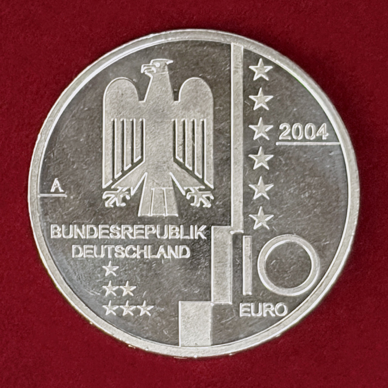 【ドイツ】バウハウス・デッサウ記念 10ユーロ 銀貨 2004［B-0000937］