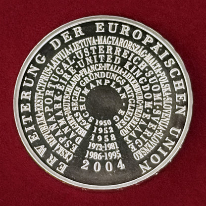 【ドイツ】欧州連合拡大記念 10ユーロ 銀貨 2004［B-0000938］