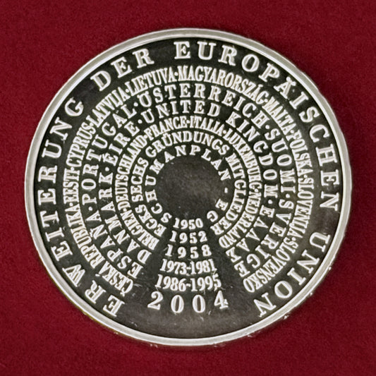 【ドイツ】欧州連合拡大記念 10ユーロ 銀貨 2004［B-0000938］