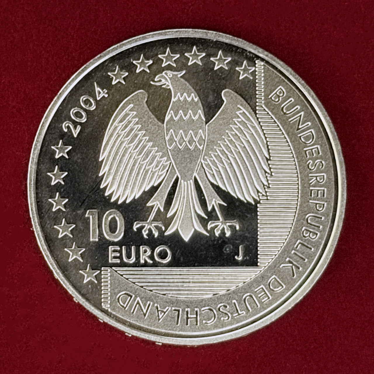 【ドイツ】ワッデン海国立公園 10ユーロ 銀貨 プルーフ 2004［B-0000939］