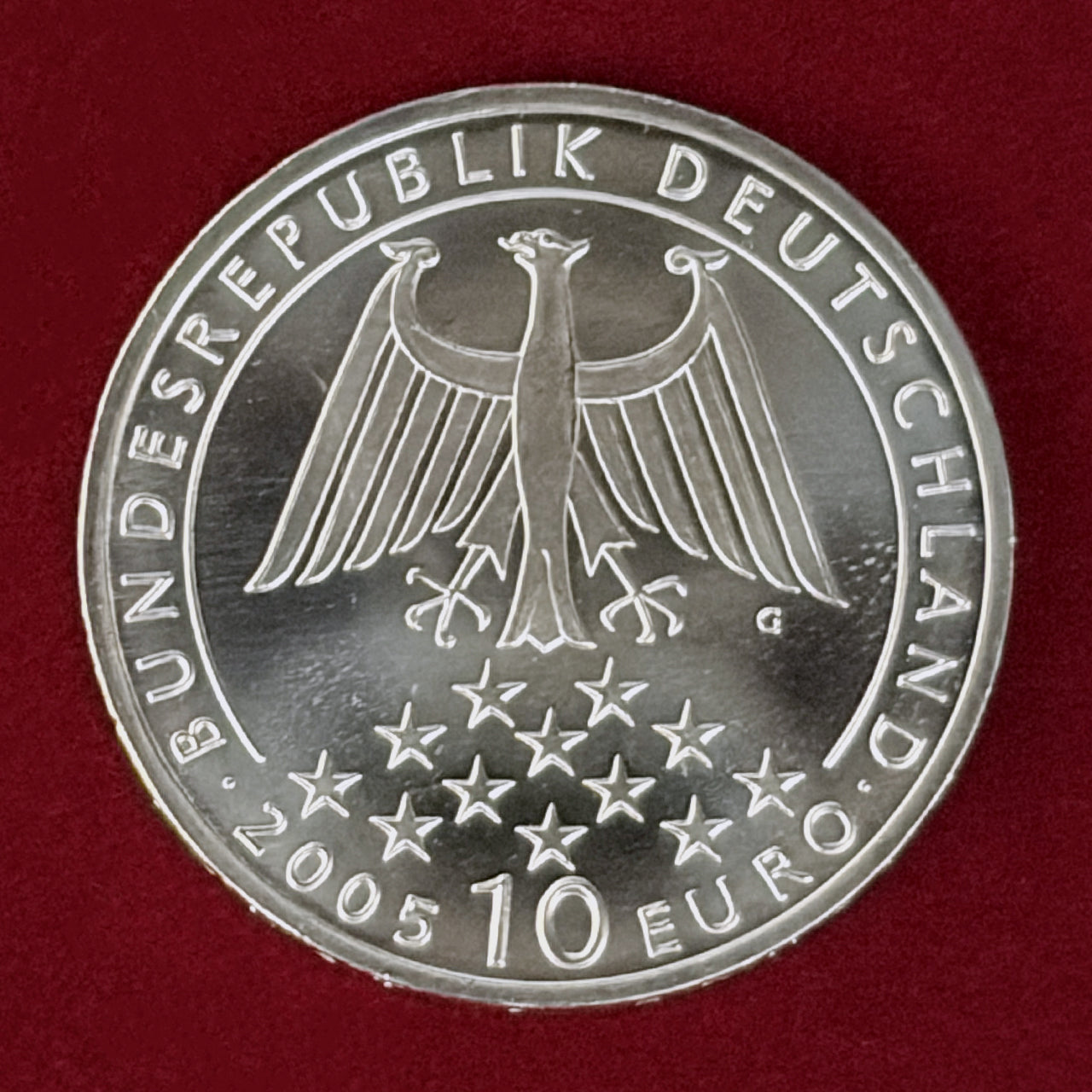 【ドイツ】フリードリヒ・フォン・シラー没後200周年記念 10ユーロ 銀貨 2005［B-0000943］