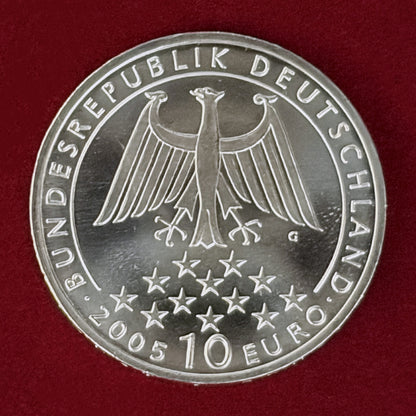 【ドイツ】フリードリヒ・フォン・シラー没後200周年記念 10ユーロ 銀貨 2005［B-0000943］