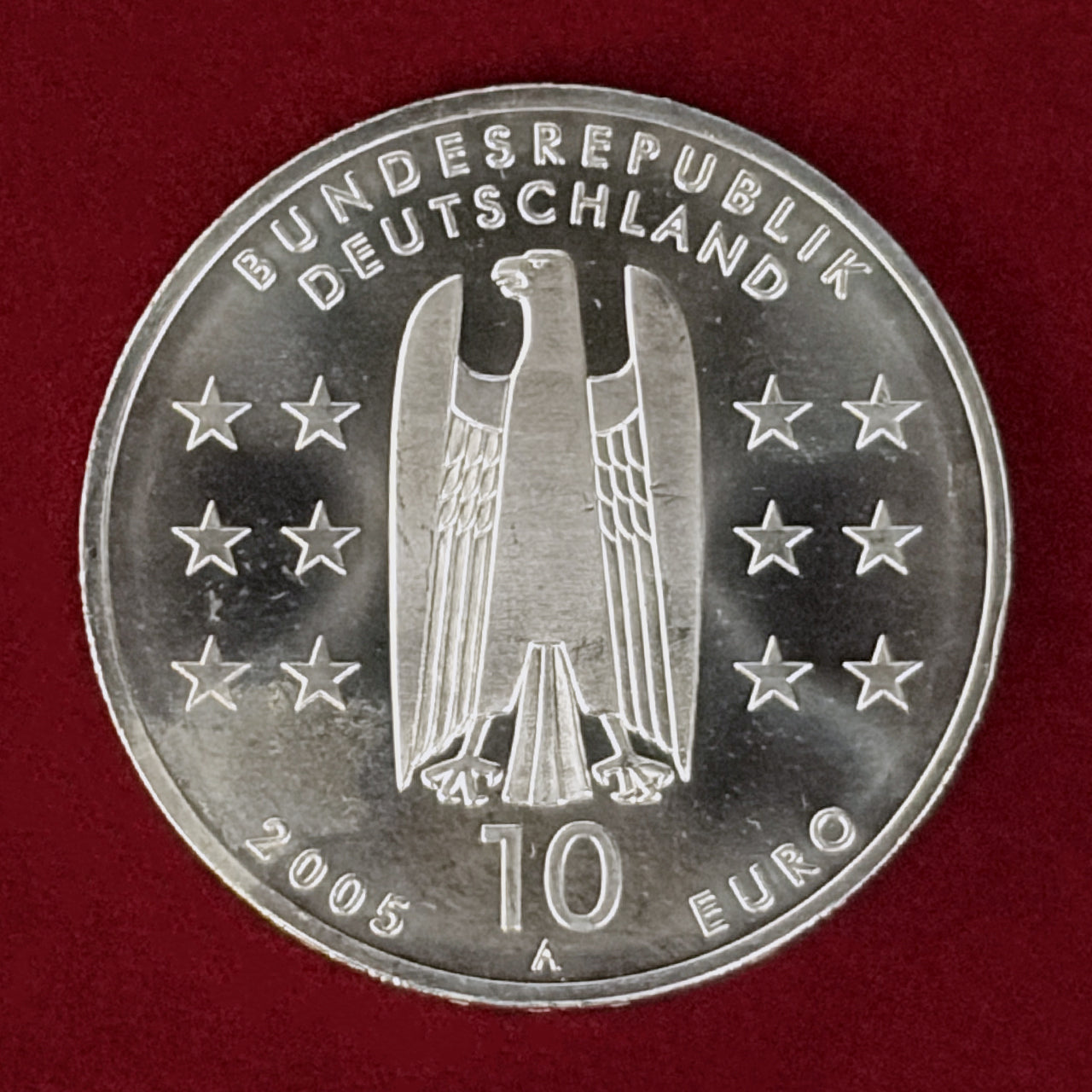【ドイツ】マグデブルク都市創建1200周年記念 10ユーロ 銀貨 2005［B-0000944］