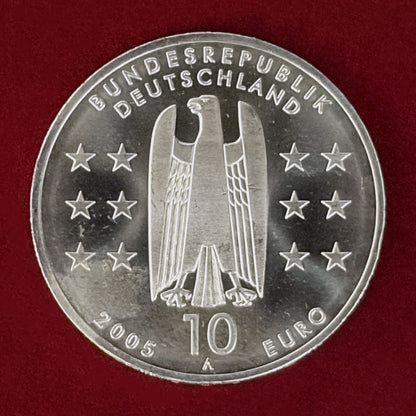 【ドイツ】マグデブルク都市創建1200周年記念 10ユーロ 銀貨 2005［B-0000944］