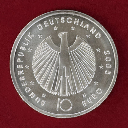 【ドイツ】2006年FIFAワールドカップ ドイツ大会記念 10ユーロ 銀貨 2005［B-0000947］