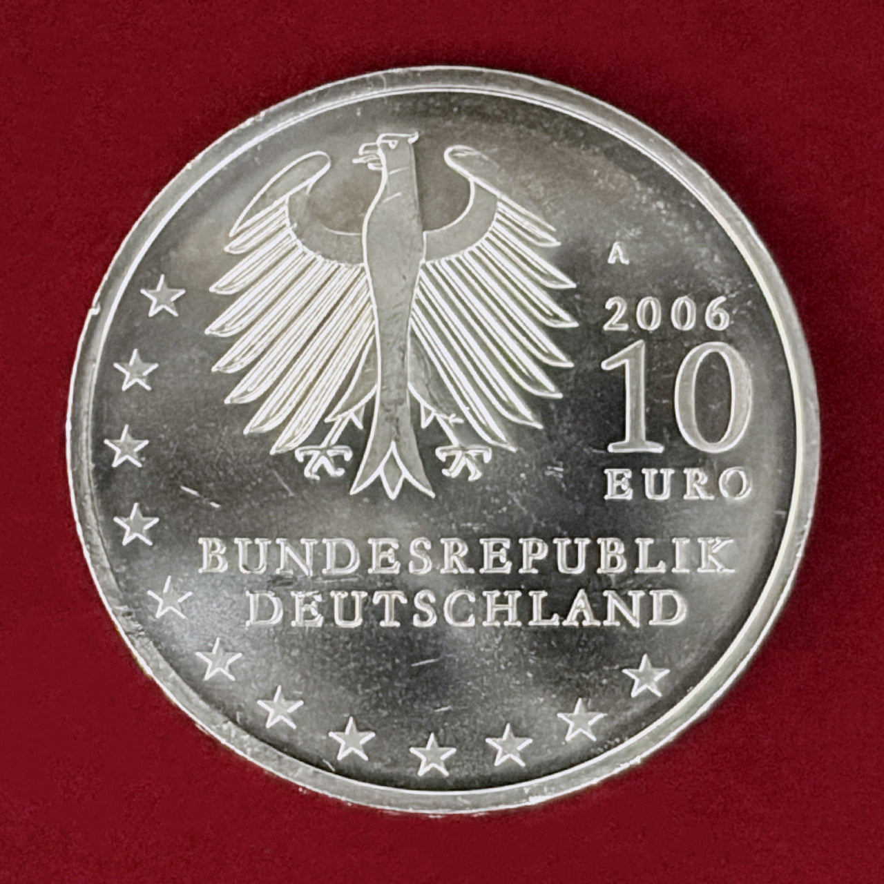 【ドイツ】ドレスデン都市創設800周年記念 10ユーロ 銀貨 2006［B-0000949］